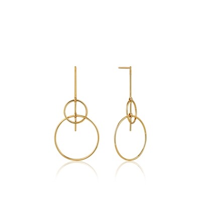Ania Haie Solid Drop Earrings - Gold