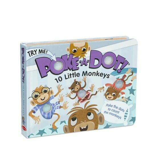 MandD Poke a Dot 10 Little Monkeys - Board Book
