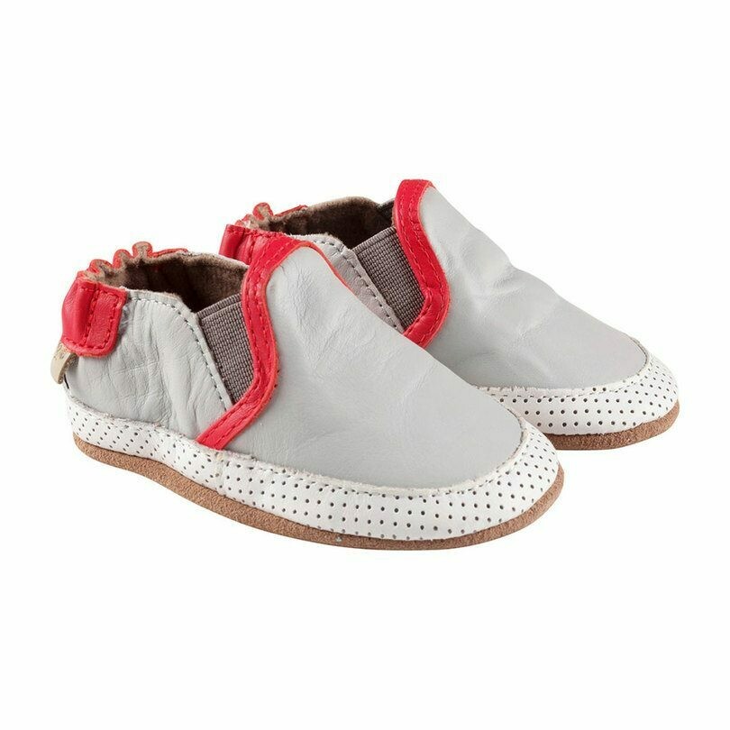 Robeez Basic Grey Liam 12-18mo Shoes