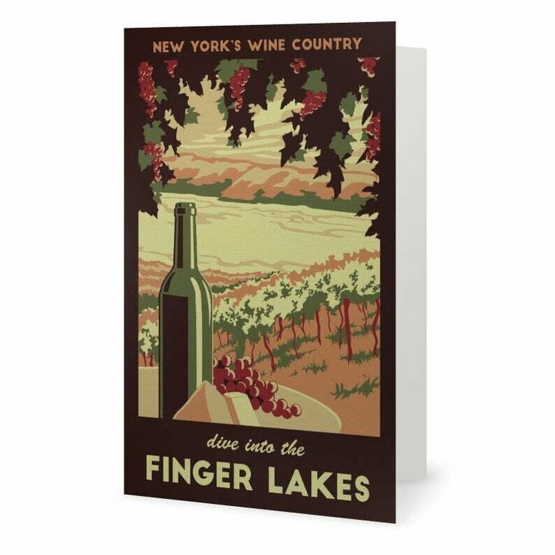 Finger Lakes NY Note Card