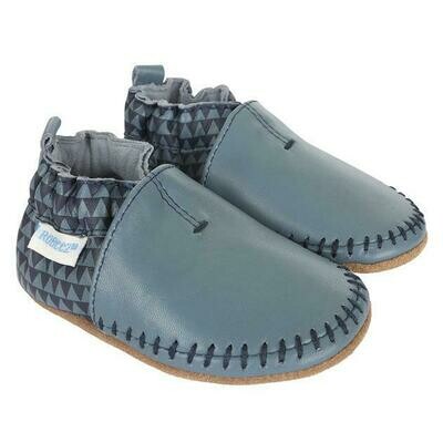 Robeez Geo Blue Moccasin 18-24mo Shoes