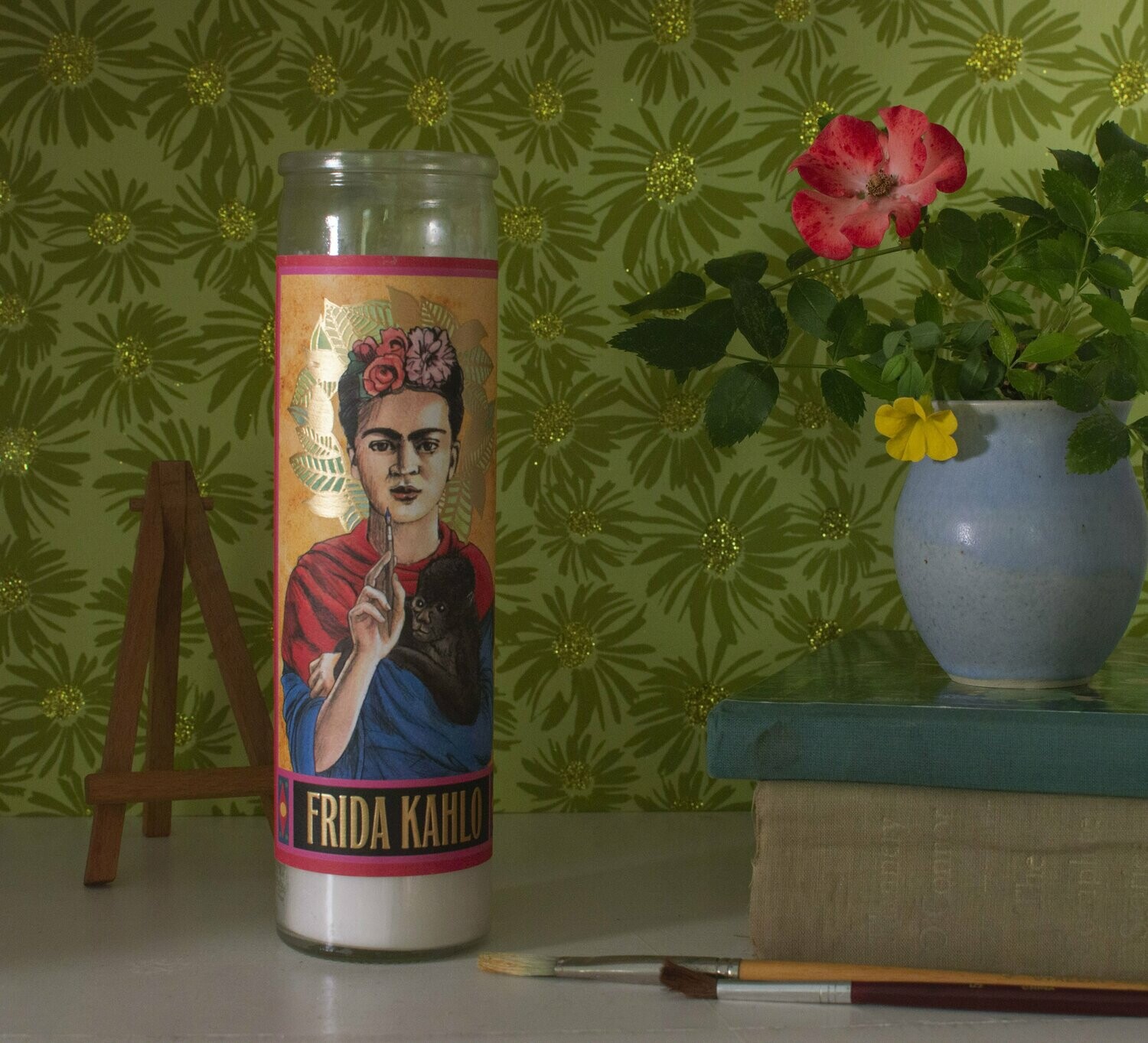 UPG Secular Saint Candle Frida Kahlo