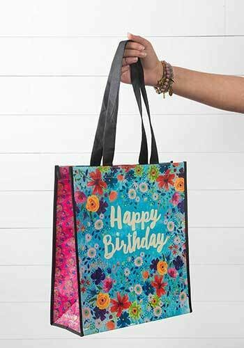 NL 77 Happy Birthday Lrg Recycled Gift Bag