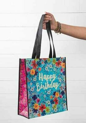 NL 77 Happy Birthday Lrg Recycled Gift Bag