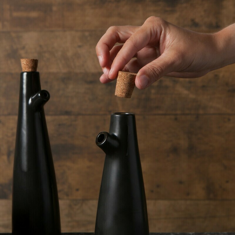 SALE:Matte Black Vinegar Cruet Orig$16.00