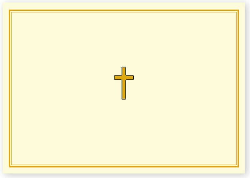 Gold Cross Note Cards