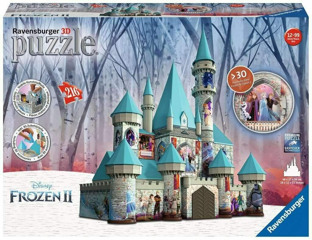11156 Frozen 2: Castle 216pc 3D Puzzle - Ravensburger