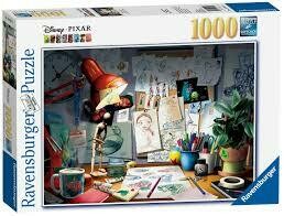 19432 Disney The Artist's Desk 1000pc Puzzle - Ravensburger