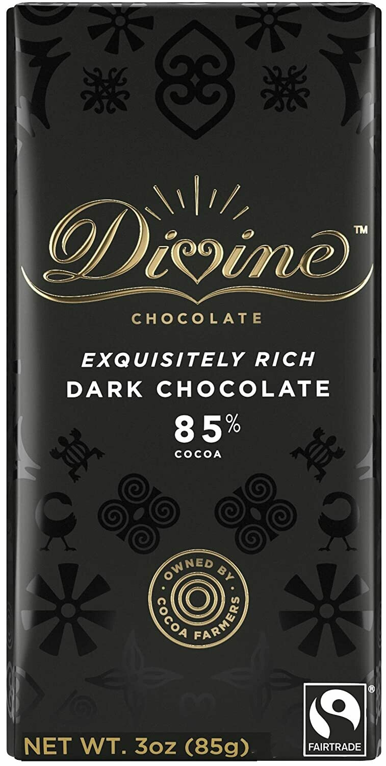 Divine 85% Dark Chocolate - 3oz