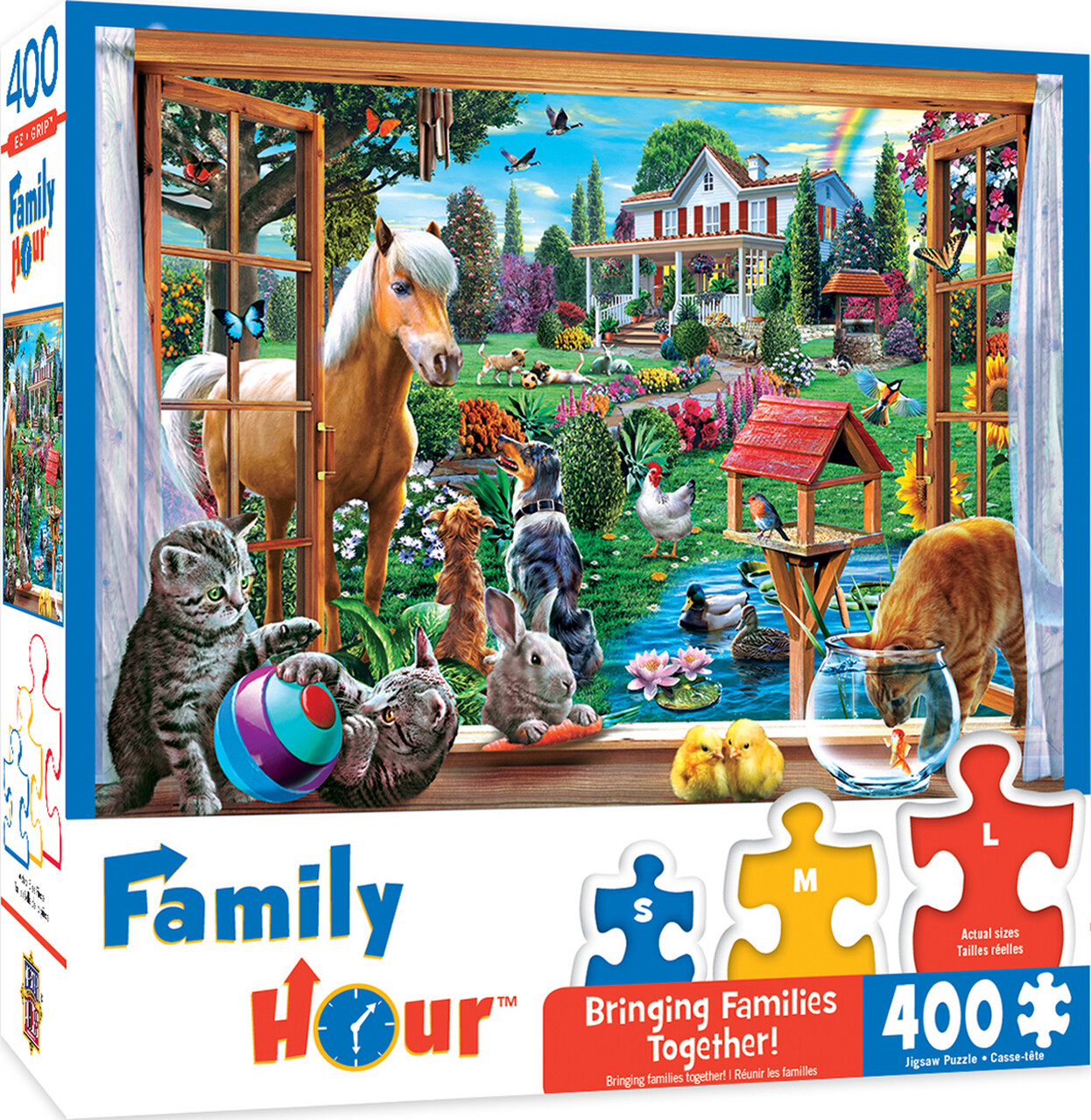  Peeking through Family puzzle 400 piece puzzle