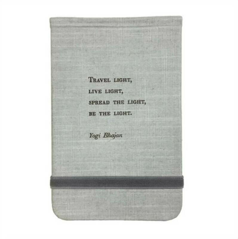 Travel Light/Bhajan - Fabric Notebook