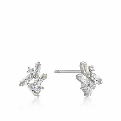 AH Glow Getter: Cluster Stud Earrings - Silver