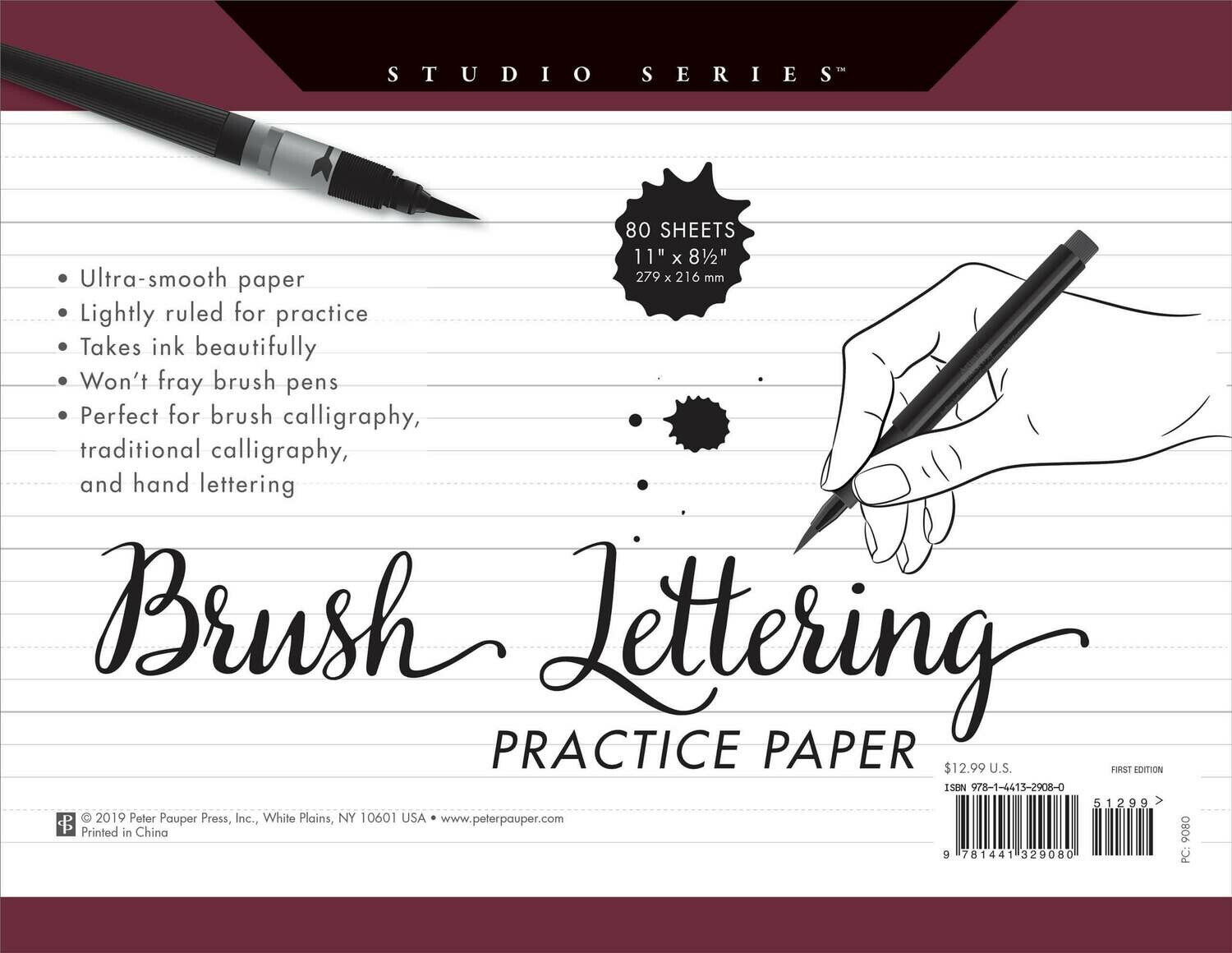 PPP Studio Series Brush Lettering Practice Paper