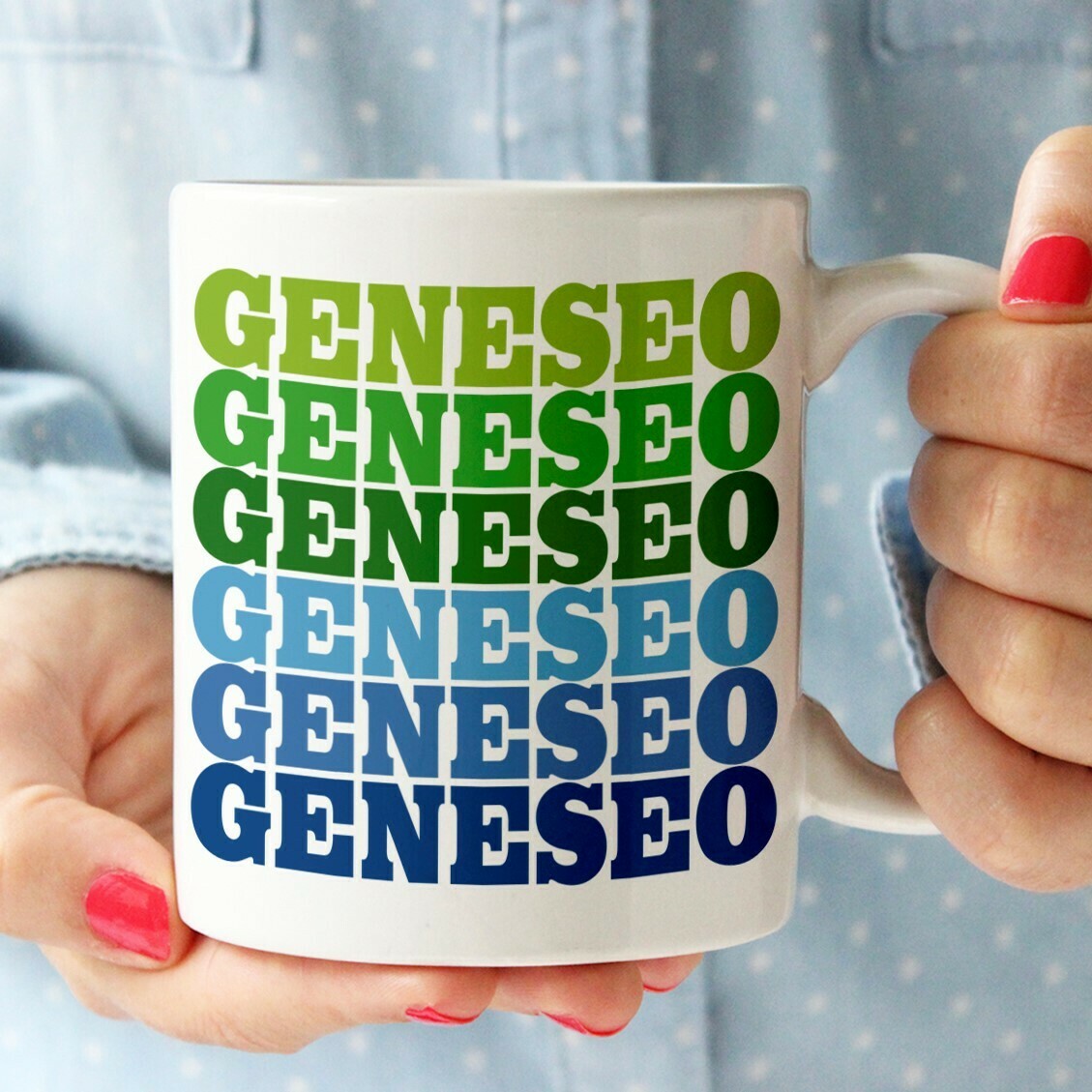 RSP Blue/Green Geneseo Supergraphic Mug