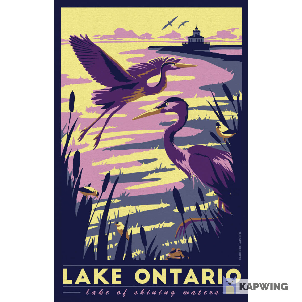 Lake Ontario Travel Poster - 11x17&quot;