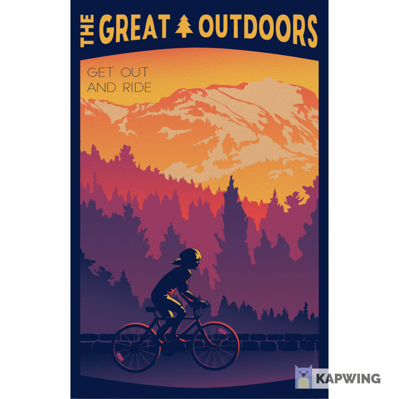 The Great Outdoors: Get Out And Ride Travel Poster - 11x17"