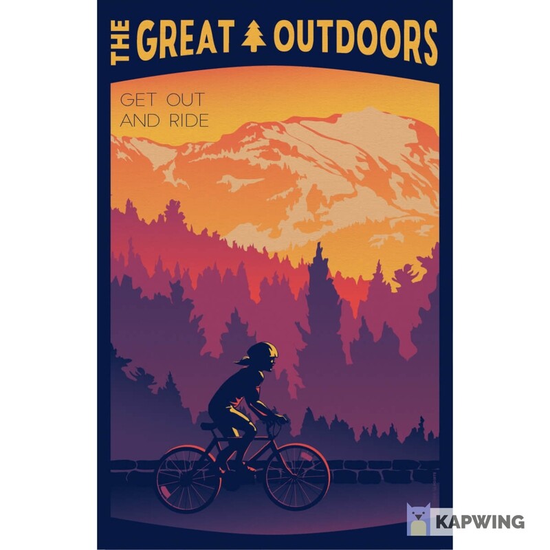 The Great Outdoors: Get Out And Ride Travel Poster - 11x17&quot;