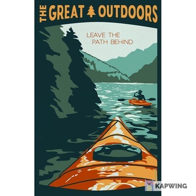 The Great Outdoors: Leave the Path Behind Travel Poster - 11x17"