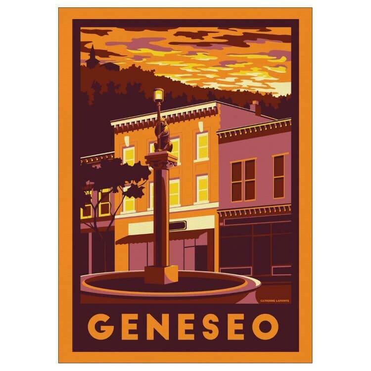 Geneseo Lionheart Travel Postcard
