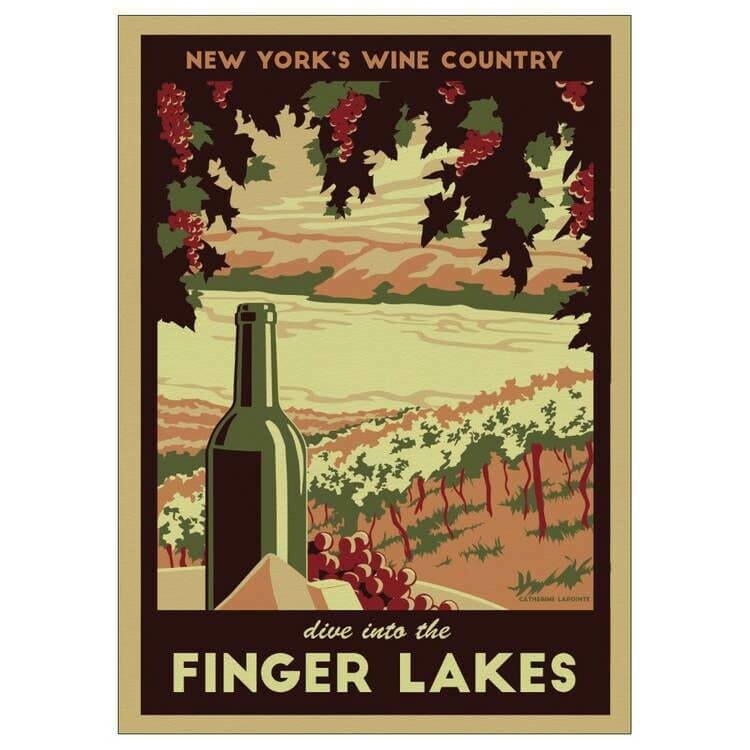 Finger Lakes Lionheart Travel Postcard