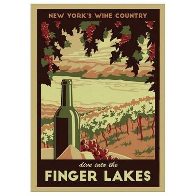 Finger Lakes Lionheart Travel Postcard