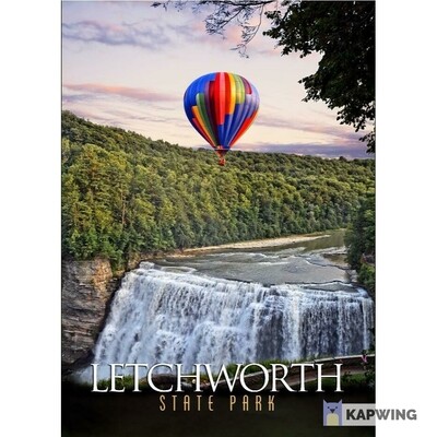 Letchworth Balloon Postcard