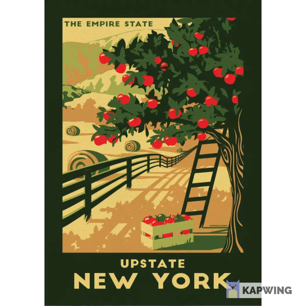 Upstate NY Lionheart Travel Sticker