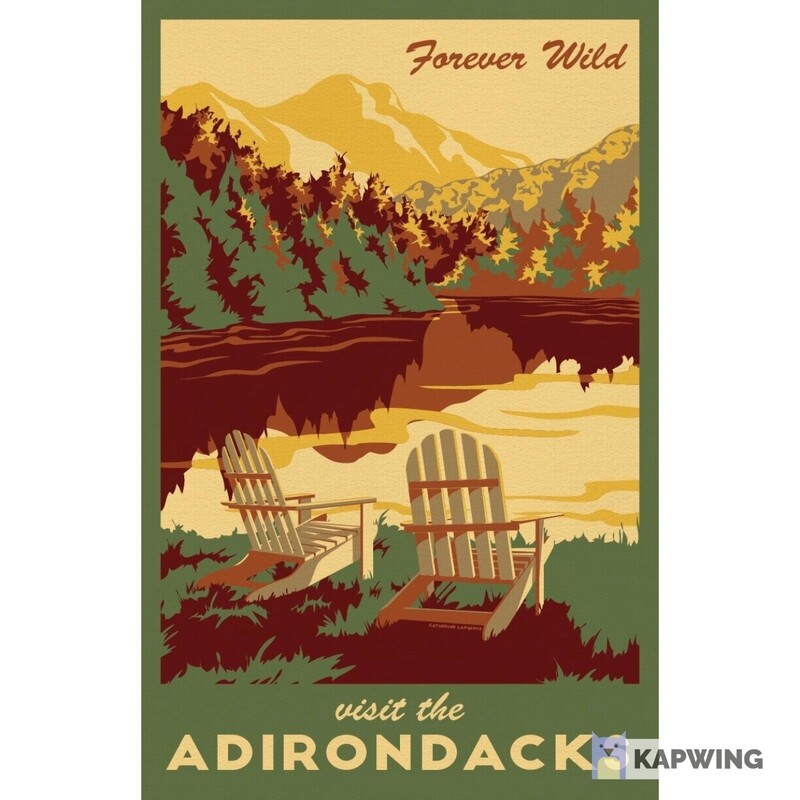 Adirondack Lionheart Travel Stickers