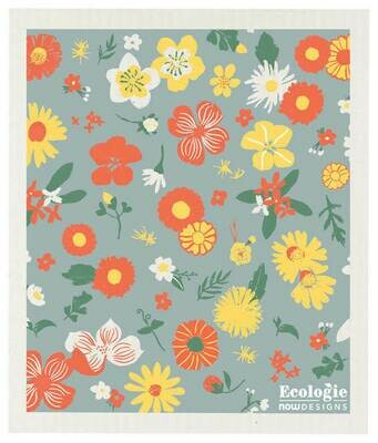 Flowers of the Month Swedish Dish Cloth
