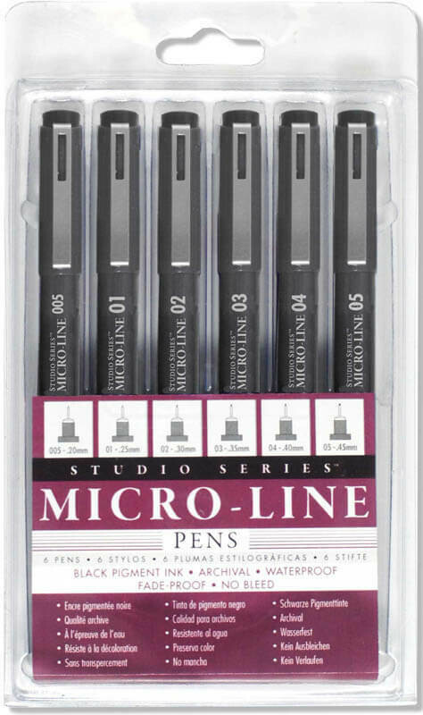 PPP Black Micro-line Pens