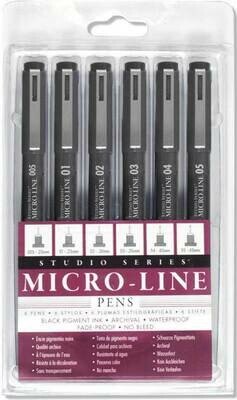 PPP Black Micro-line Pens