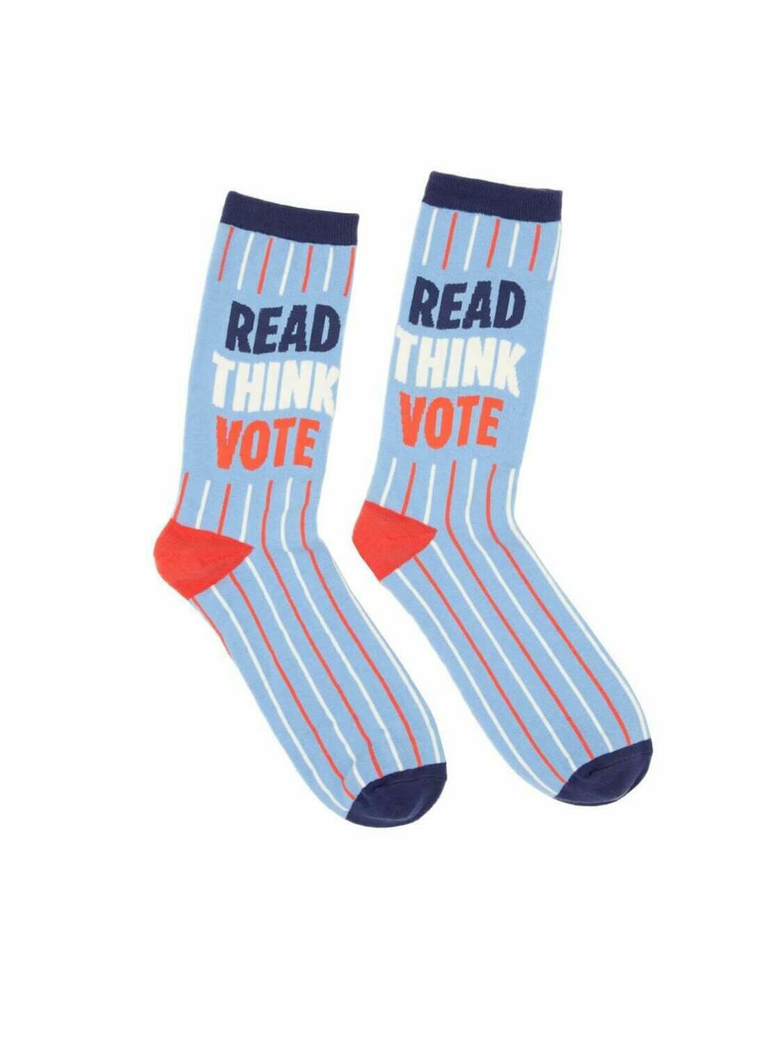 Out Of Print Read, Think, Vote Socks - Large