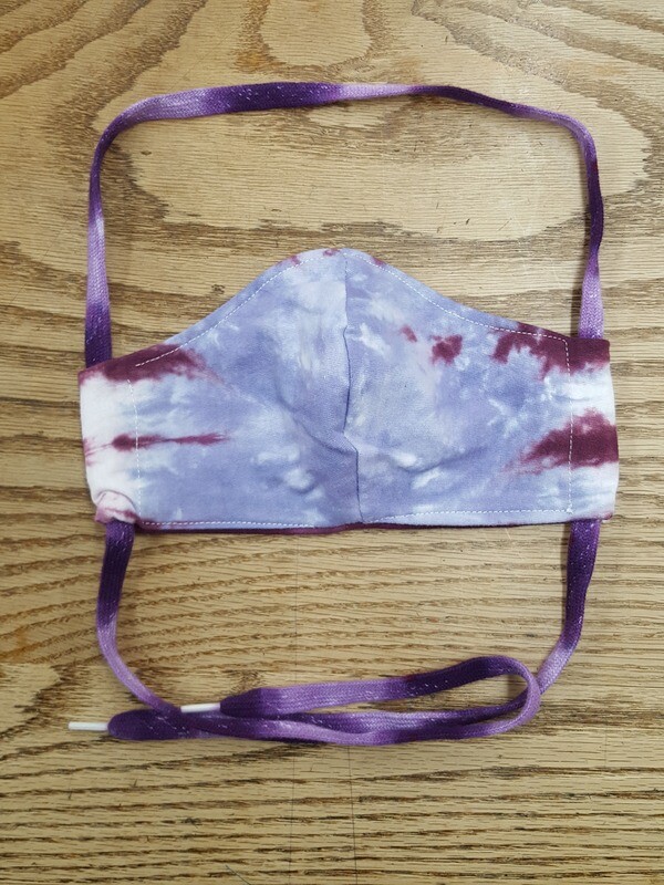 SALE: Hand Sewn Tie-On Tie-Dye Mask - org. $8.99