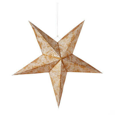 Serrv Swirling Gold Mandala Star - 32663