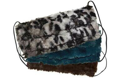 SALE: Savannah in Gray Faux Fur Mask - Pandemonium