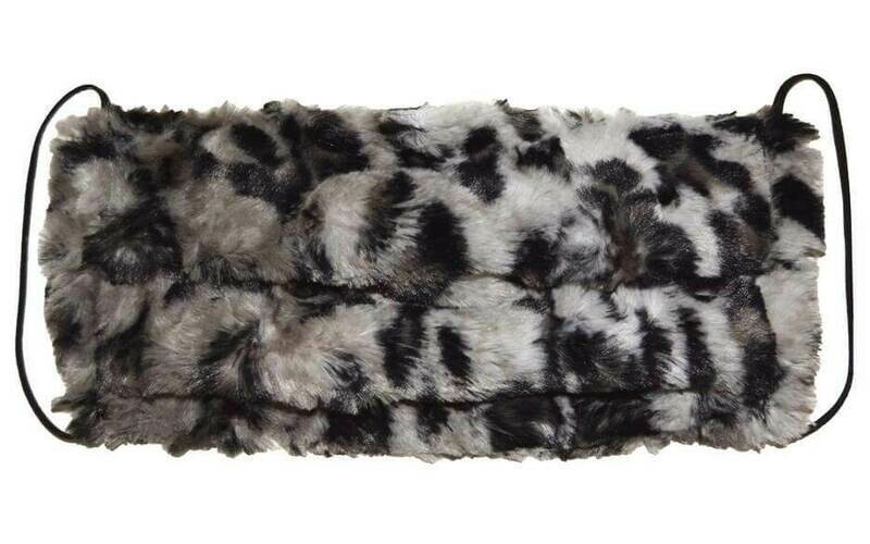 SALE: Savannah in Gray Faux Fur Mask - Pandemonium
