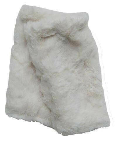 Fingerless Gloves Cuddly Fur Ivory