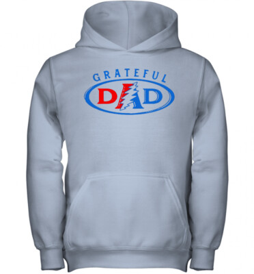 Grateful Dad Grey L Hoodie - Sundog