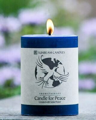 3x4 Candle for Peace Manifestations Pillar - Sunbeam