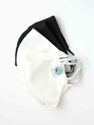 SALE: FA White Organic Cotton Mask with Filter Pocket - Cambodia - Fair Trade - org. $8.99