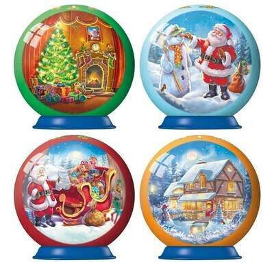 Assorted Christmas Puzzle Ball 56pc 3D Puzzle