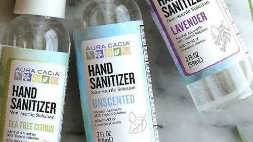 Aura Cacia Hand Sanitizer Unscented - 2oz