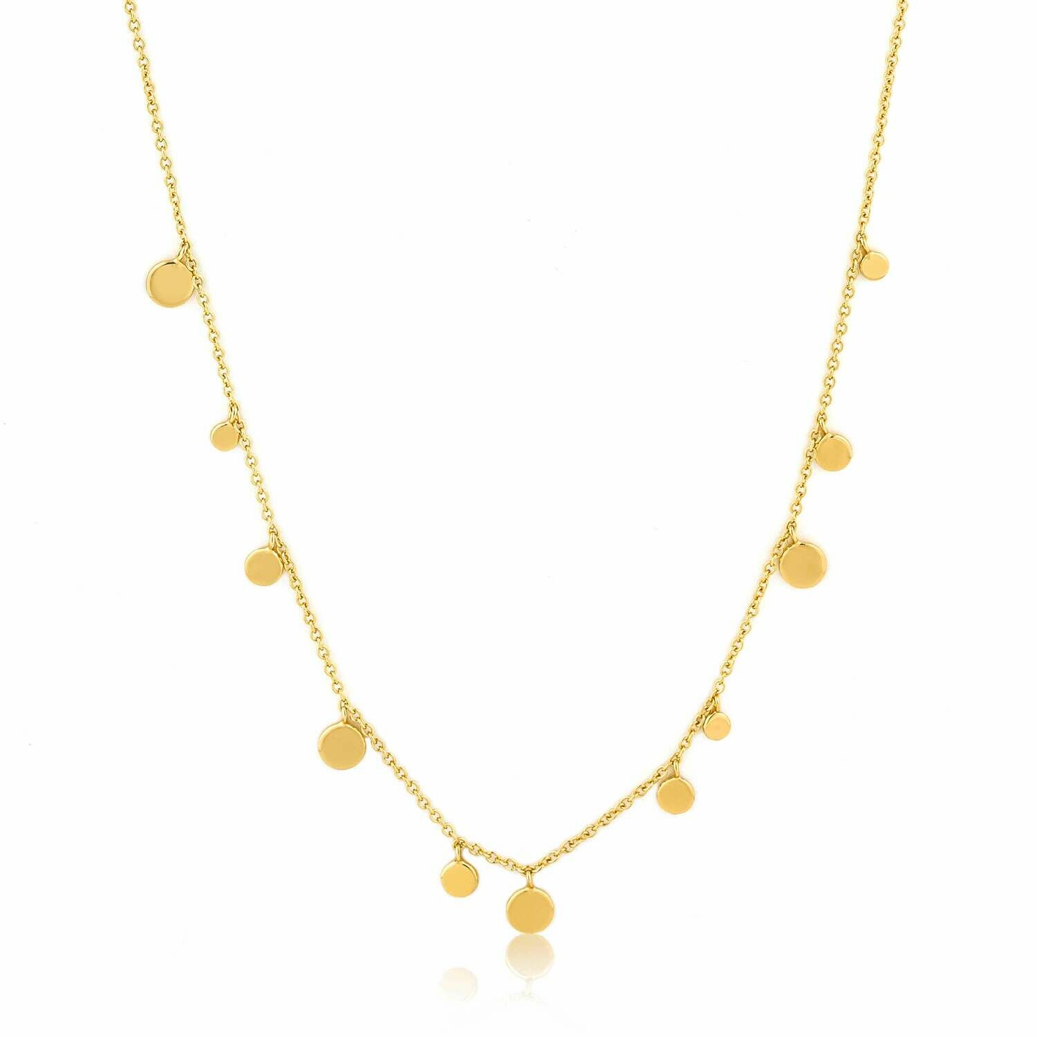 AH Geometry Class: Mixed Discs 16-18" Necklace - Gold