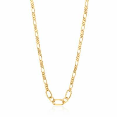AH Chain Reaction: Figaro Chain Necklace - Gold