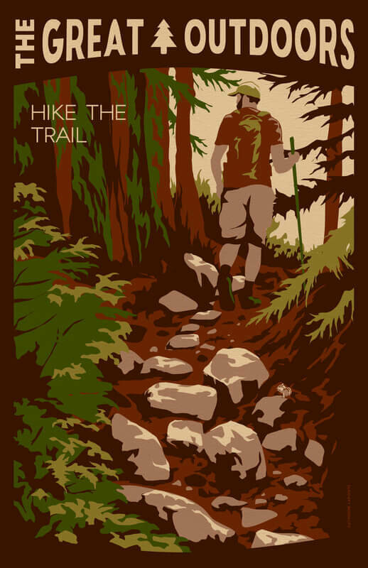 The Great Outdoors: Hike The Trail 11x17