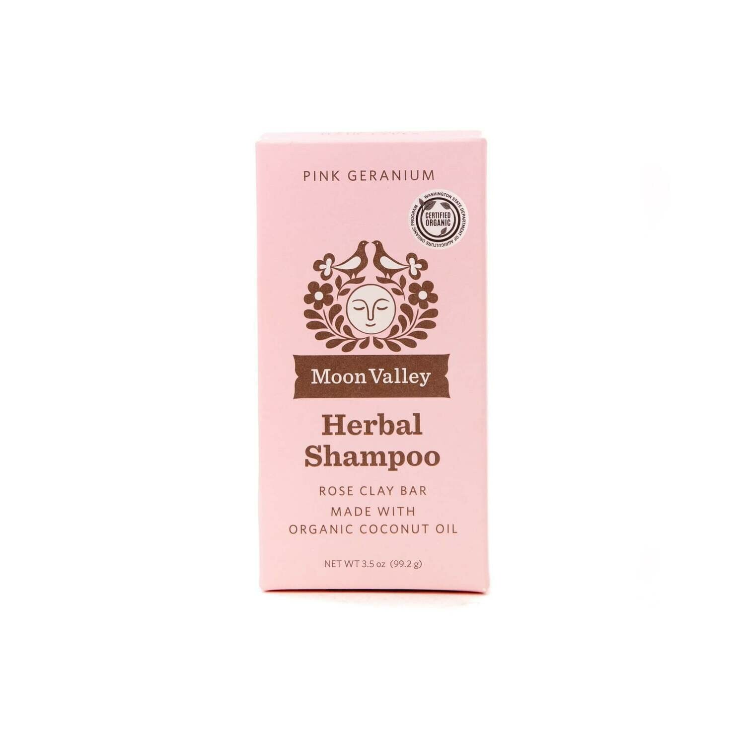 Pink Geranium Shampoo Bar - Moon Valley Organics