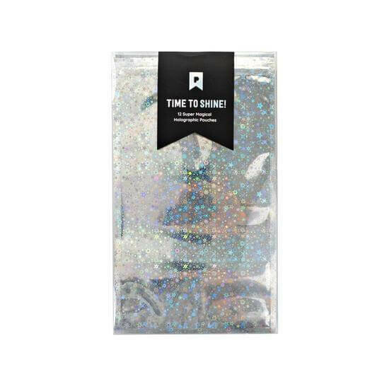 PipSticks Large Silver Holographic Pouches