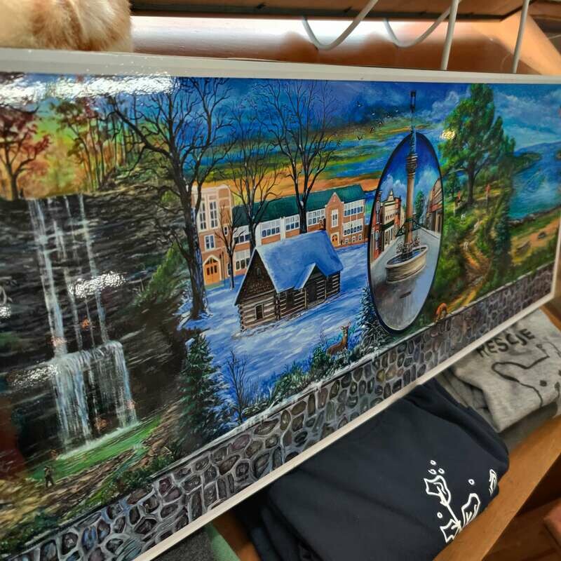 CONS: Unframed Print: Four Seasons of Route 20 Glazed Vinyl Print - Gary Better