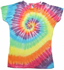 Pastel Swirl Womens Lrg T-Shirt - Sundog