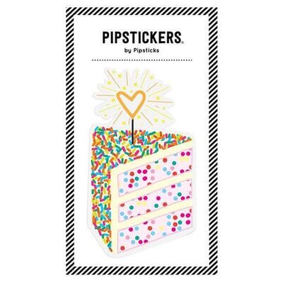 PipSticks Big Puffy Cake Sticker - 4x5